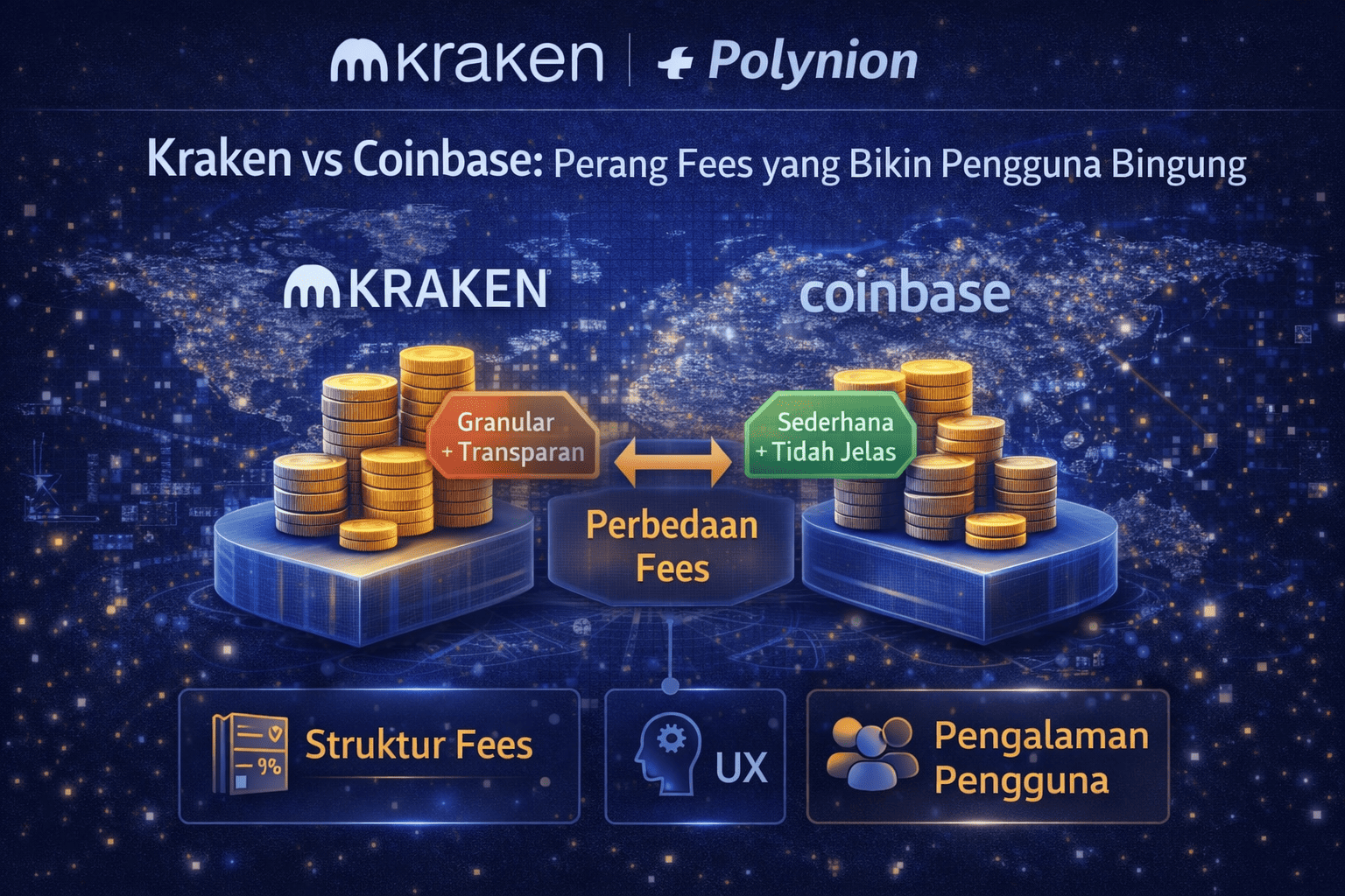 Kraken vs Coinbase: Perang Fees yang Bikin Pengguna Bingung