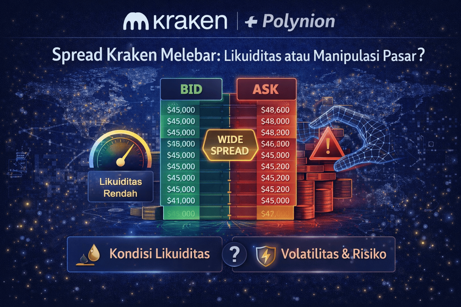 Spread Kraken Melebar: Likuiditas atau Manipulasi Pasar?